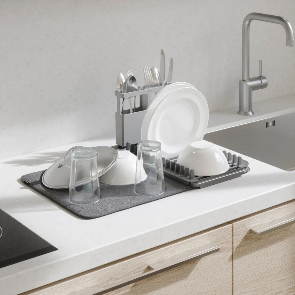 Πιατοθήκη UDry Over the Sink Dish Rack with Dry Mat
