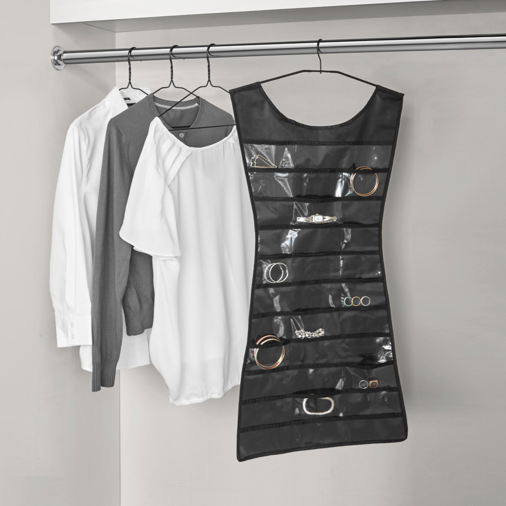 Κρεμάστρα Κοσμημάτων Υφασμάτινη Μαύρη Little Black Dress