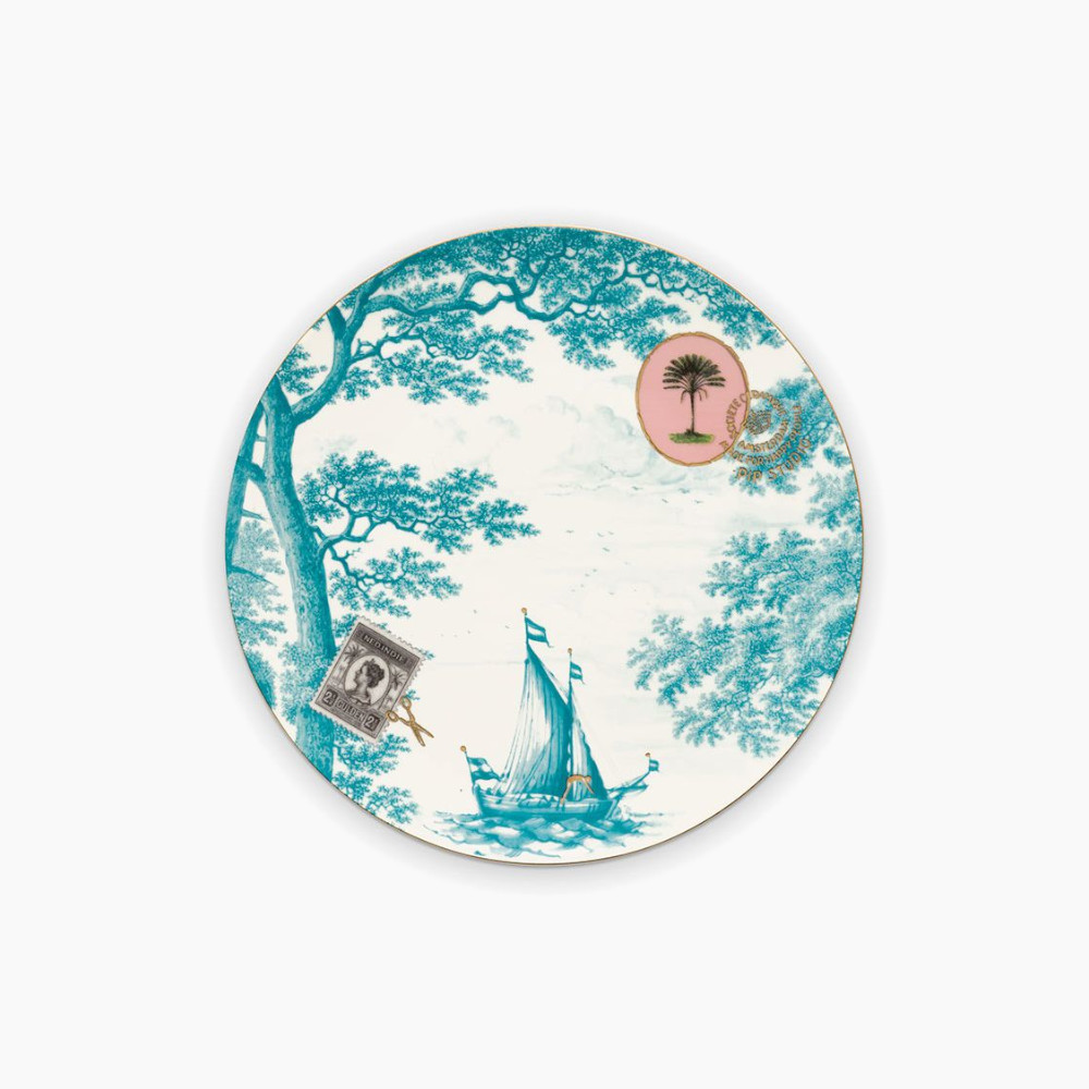 Πιάτο Γλυκού Heritage Boat Aqua 23cm
