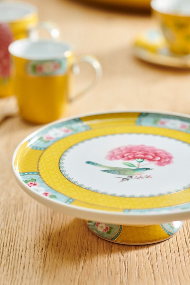 Δίσκος για τούρτες Blushing Birds Mini Yellow