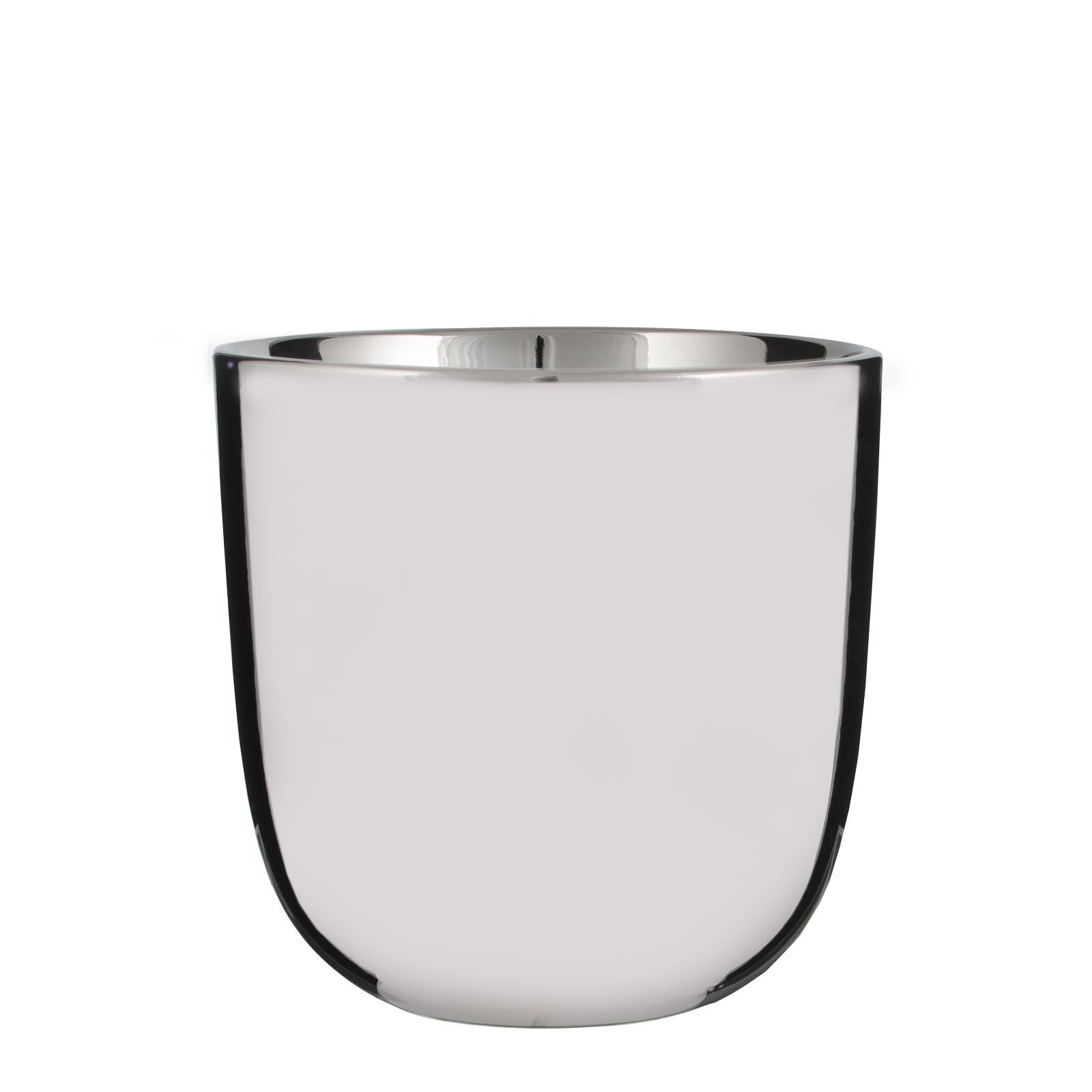 Supergreens Κασπώ Κεραμικό Στρογγυλό Silver 17x17x16,5 εκ.