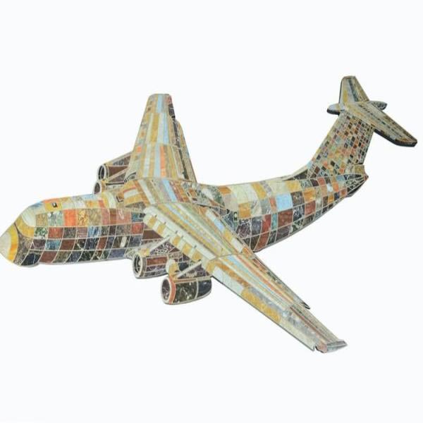 Supergreens Πίνακας Αεροπλάνο Ξύλινο 307x125 εκ.