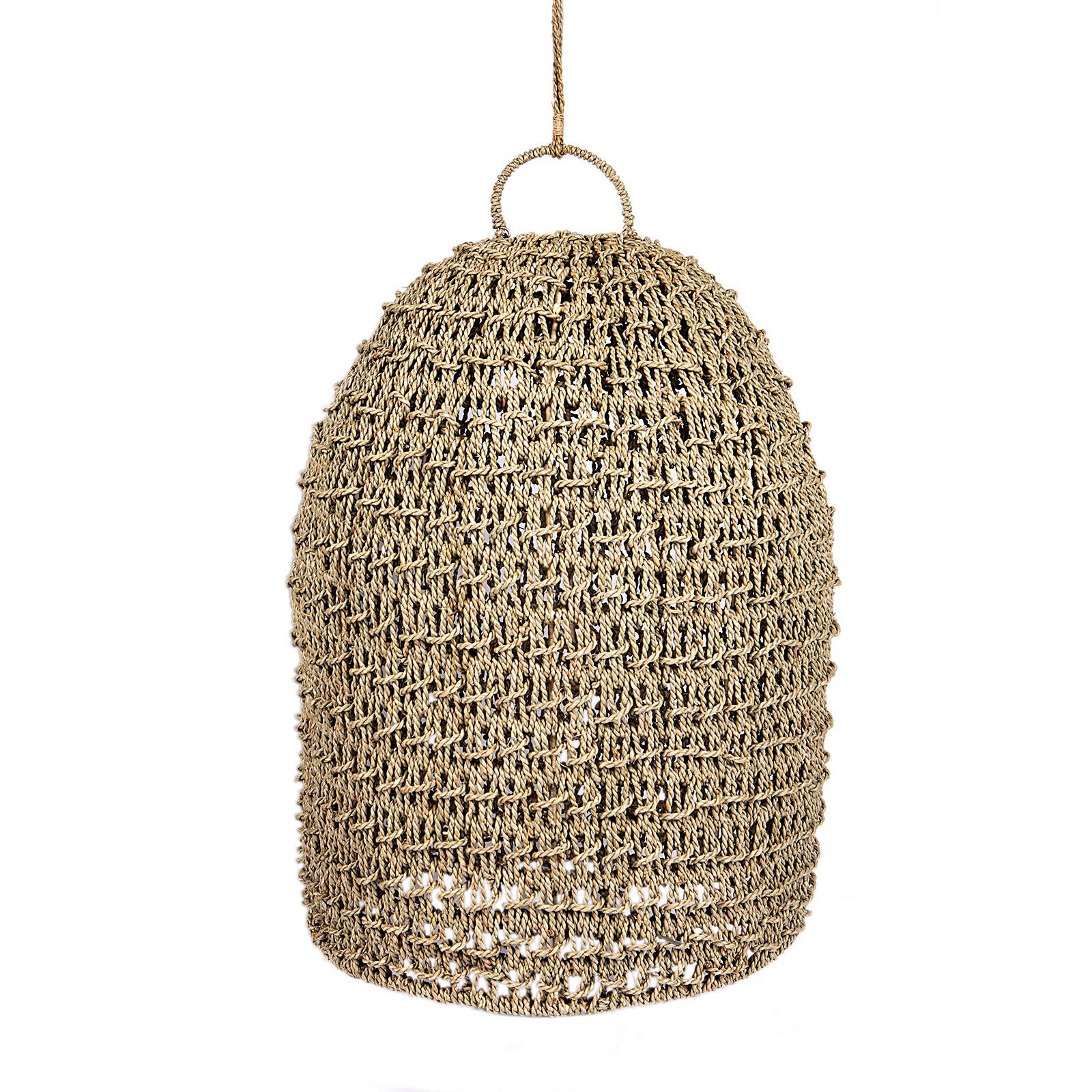 Supergreens Φωτιστικό Όροφής Σχοινί Φυσικό 60x60x80 εκ.