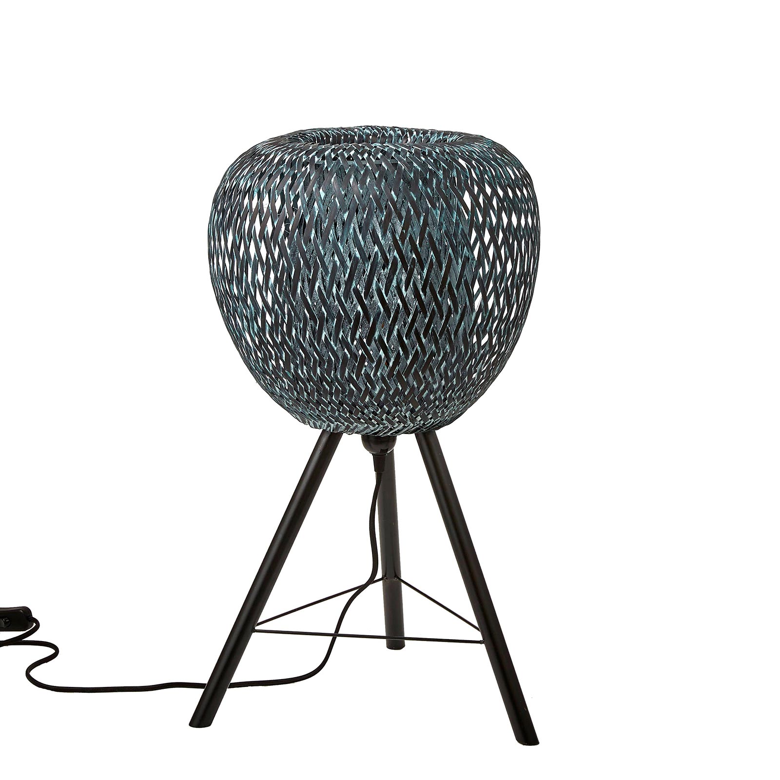 Supergreens Φωτιστικό Επιστραπέζιο Ρατάν Γκρι 33x33x59 εκ.