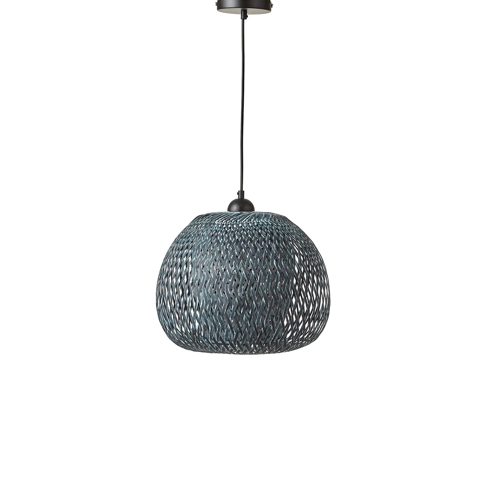 Supergreens Φωτιστικό Οροφής Ρατάν Γκρι 33x33x29 εκ.