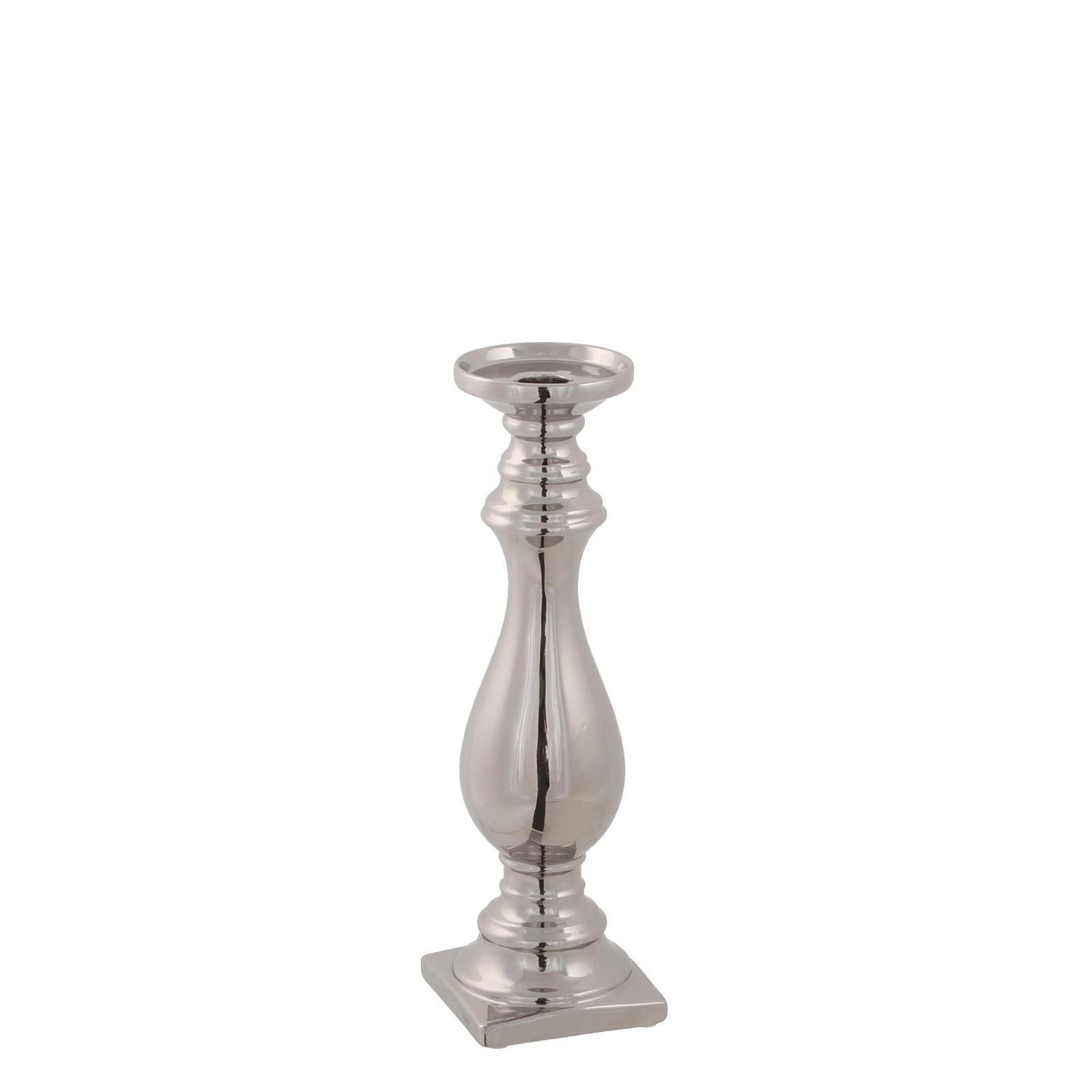 Supergreens Κηροπήγιο σε Ασημί Ορύχαλκο 31,5 εκ.