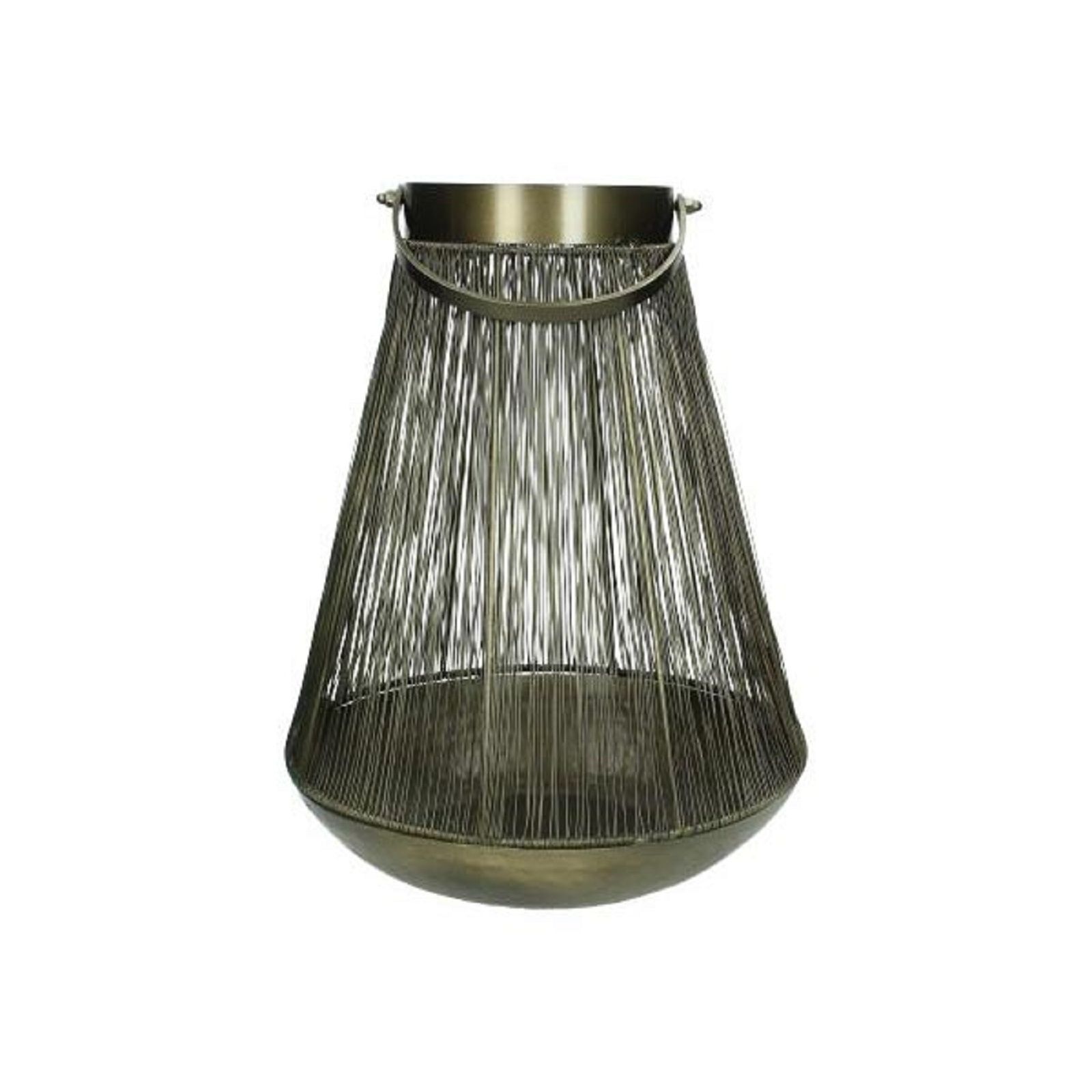 Supergreens Φανάρι Μεταλλικό Χρυσό 27x27x35 εκ.