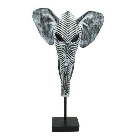 Supergreens Διακοσμητικό Ελέφαντας Πολυρεζίνη Γκρι 48 εκ.