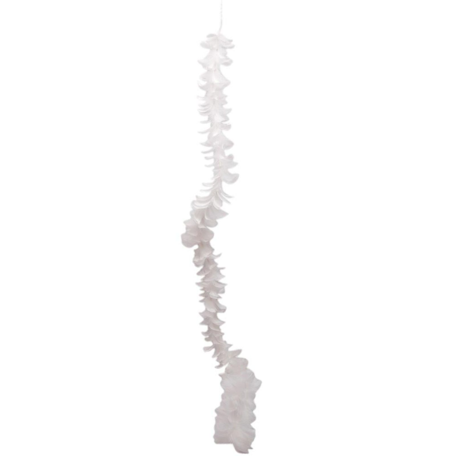 Supergreens Γιρλάντα με Πούπουλα Άσπρη 150 εκ.