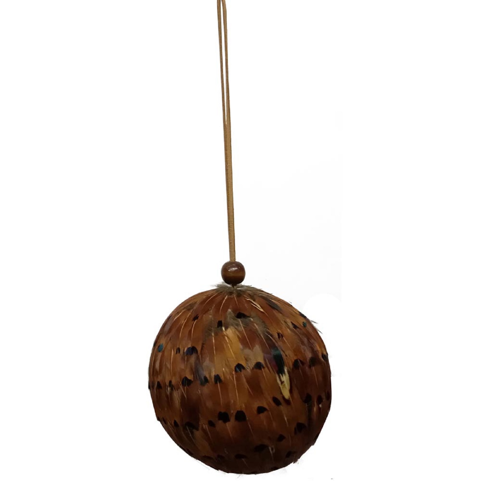 Supergreens Χριστουγεννιάτικη Μπάλα με Φτερά Καφέ Ø12 εκ.