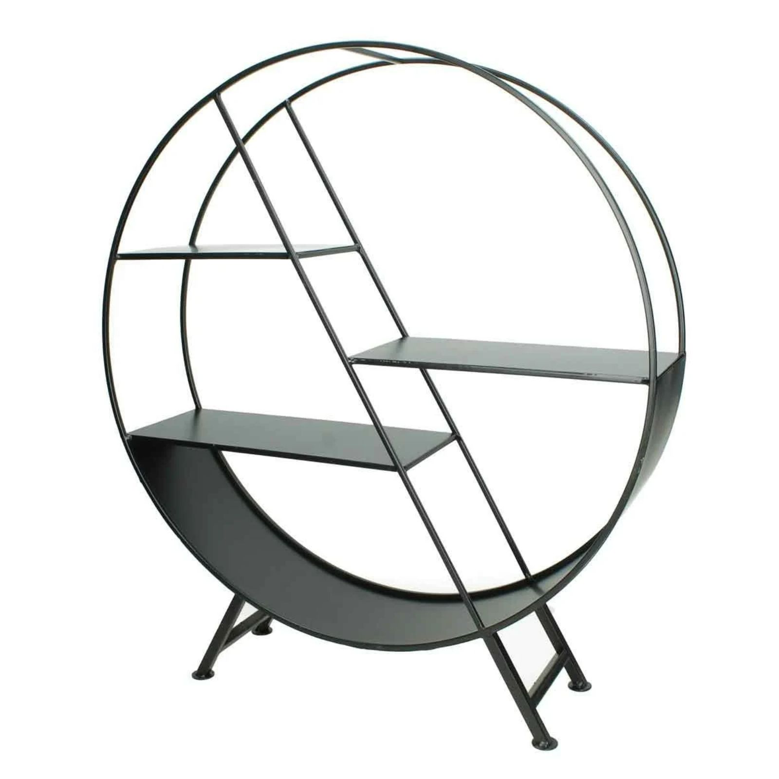 Supergreens Ραφιέρα Μεταλλική Μαύρη 50x13x56 εκ.