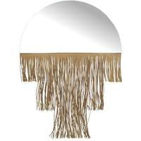 Supergreens Καθρέφτης με Κρόσσια Καφέ 70 εκ.