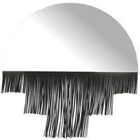 Supergreens Καθρέφτης με Κρόσσια Μαύρα 40 εκ.