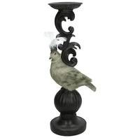 Supergreens Κηροπήγιο Πολυρεζίνη Πουλί  Γκρι 42,3 εκ.