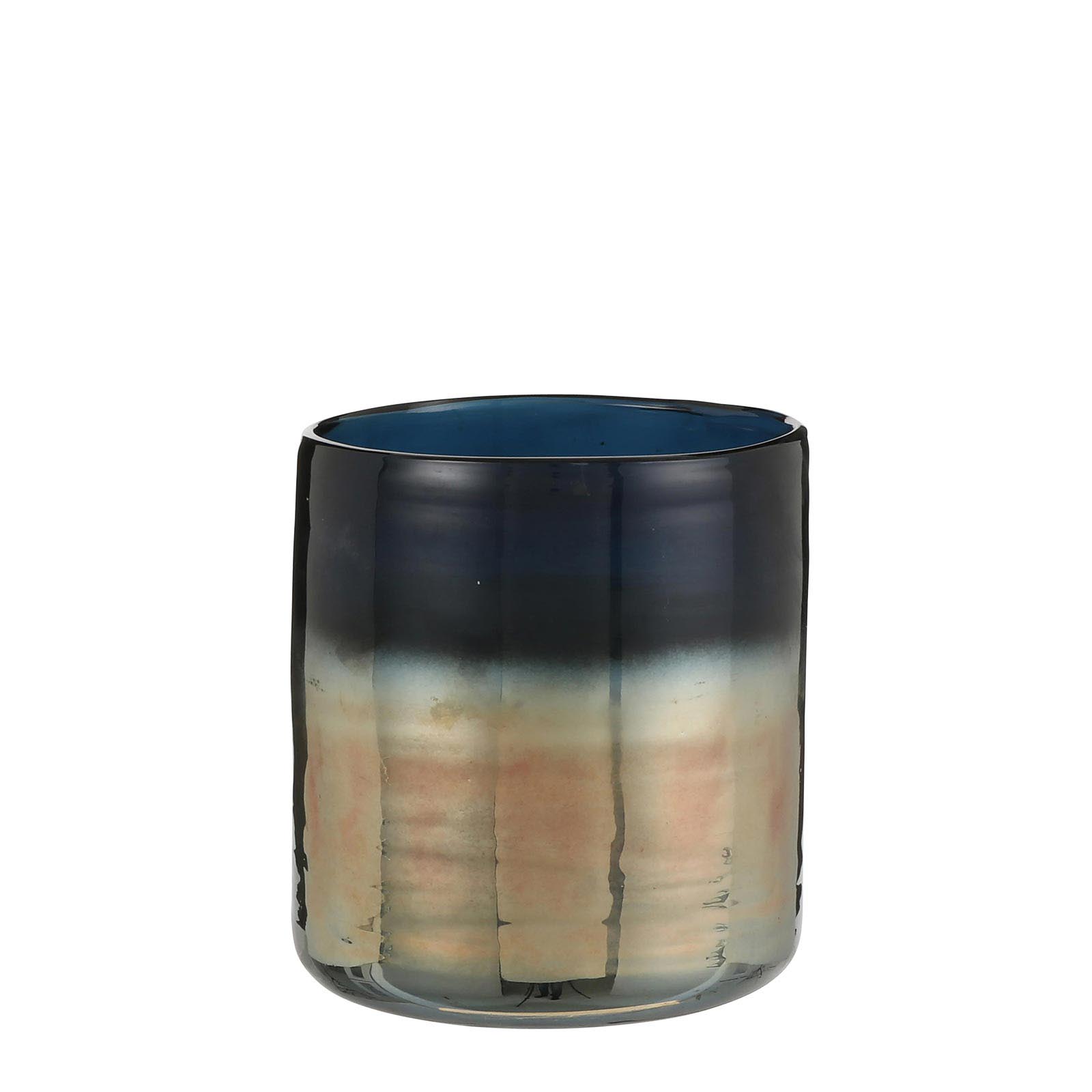 Supergreens Βάζο Γυάλινο Μπλε 15 εκ.