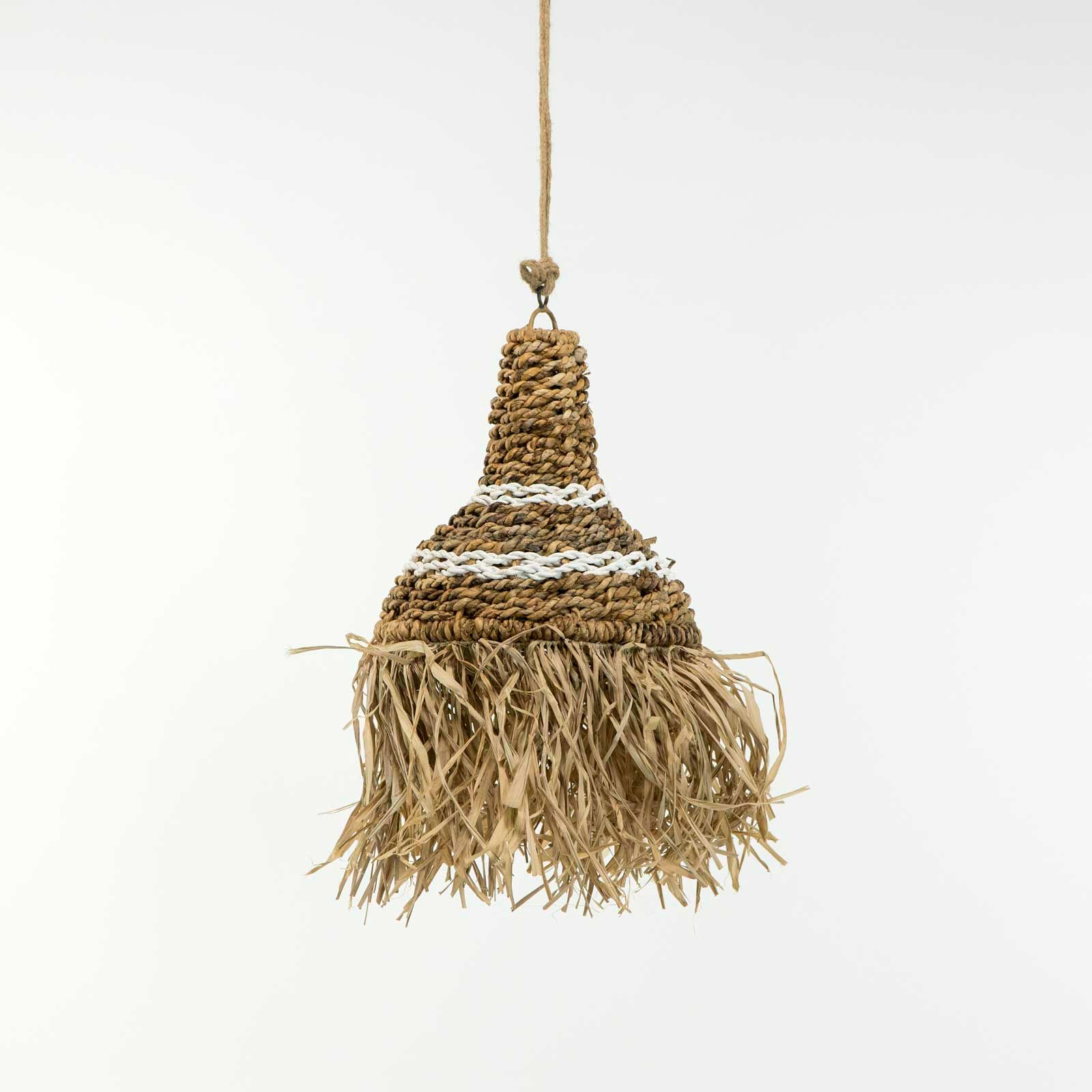 Supergreens Φωτιστικό Οροφής Ρατάν "Motif" Φυσικό Χωρίς Ντουί 30x30x50 εκ.