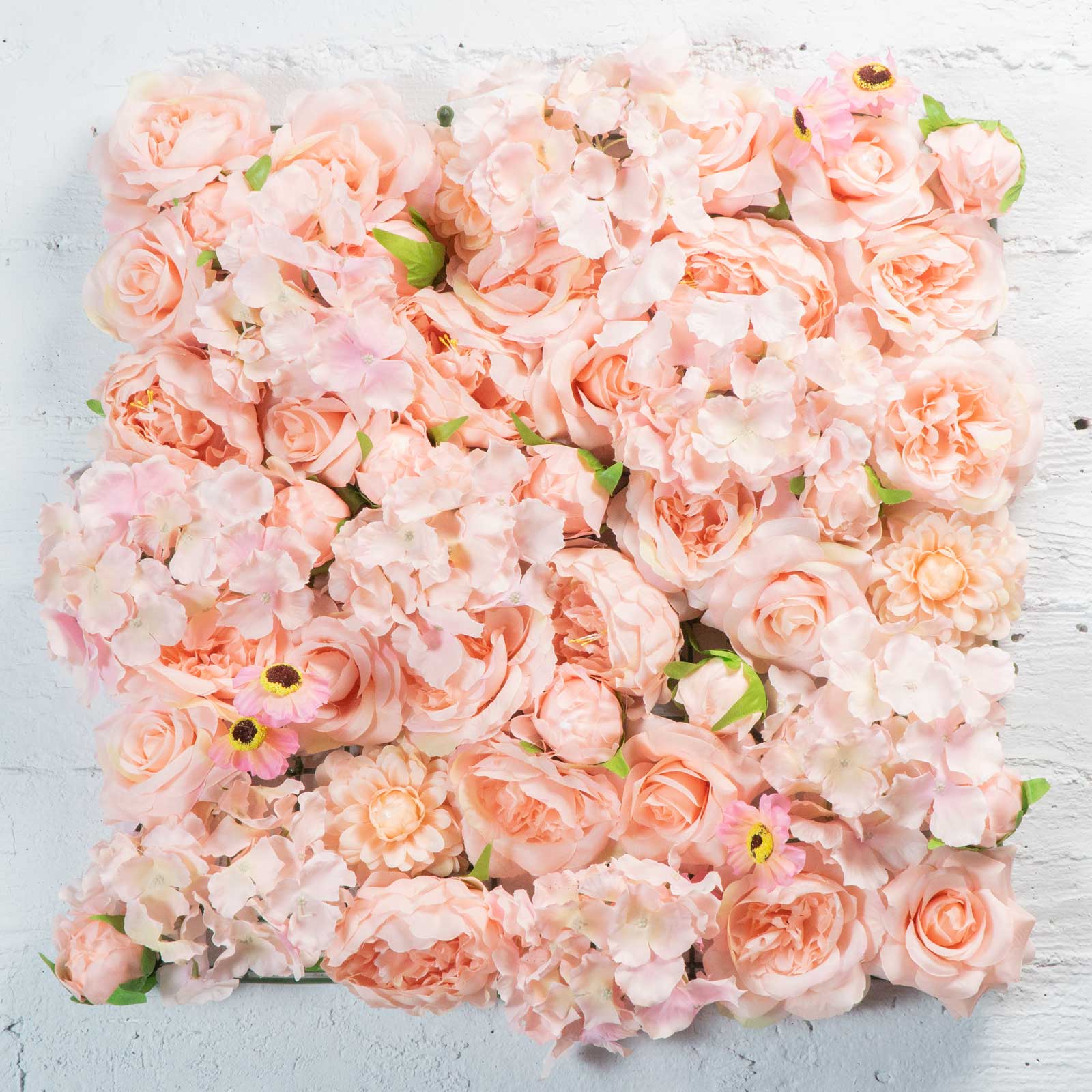 Supergreens Τεχνητή Φυλλωσιά Ορτανσία με Τριαντάφυλλο, Παιώνια και Μαργαρίτα Σομον 50Χ50 εκ.