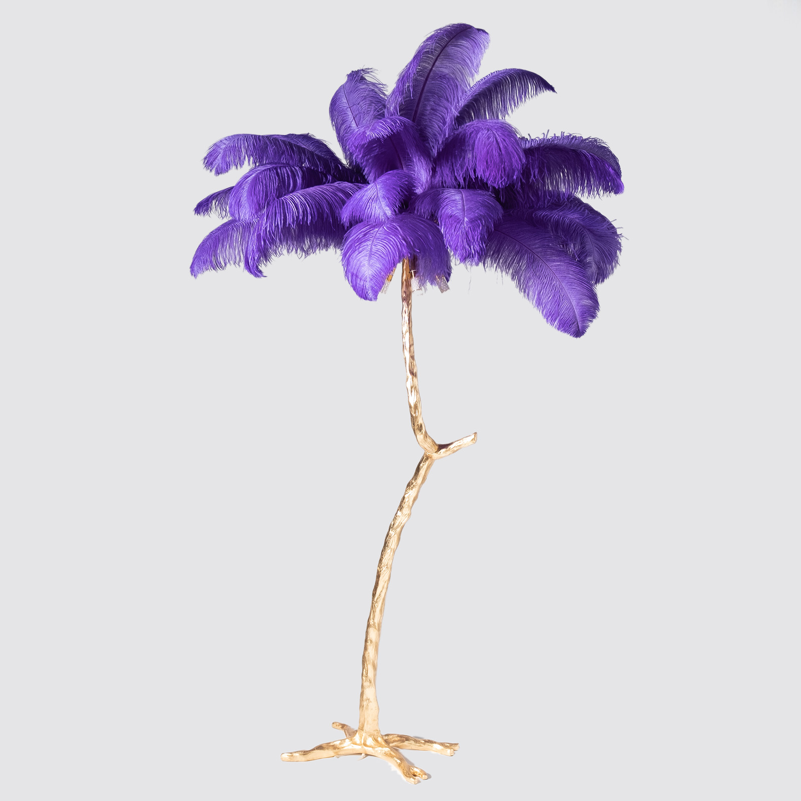 Supergreens Φωτιστικό Επιδαπέδιο ''Ostrich''  Μπλε/Χρυσό 170 εκ.