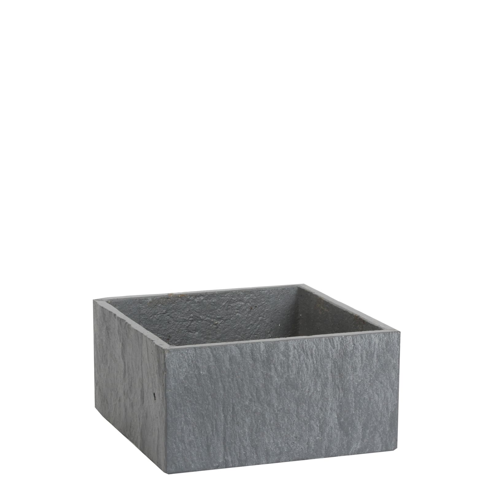 Supergreens Κασπώ Τσιμεντένιο Τετράγωνο Γκρι 17x17x8 εκ.