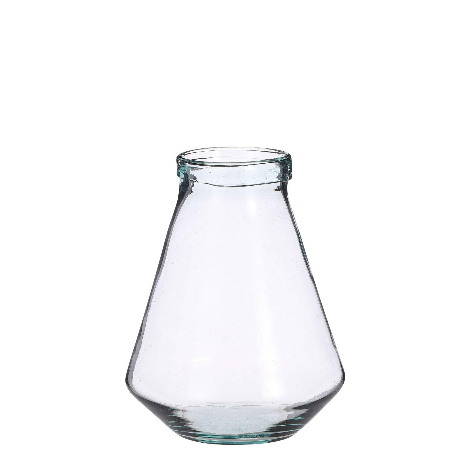 Supergreens Βάζο Γυάλινο Διάφανο 18x18x23 εκ.