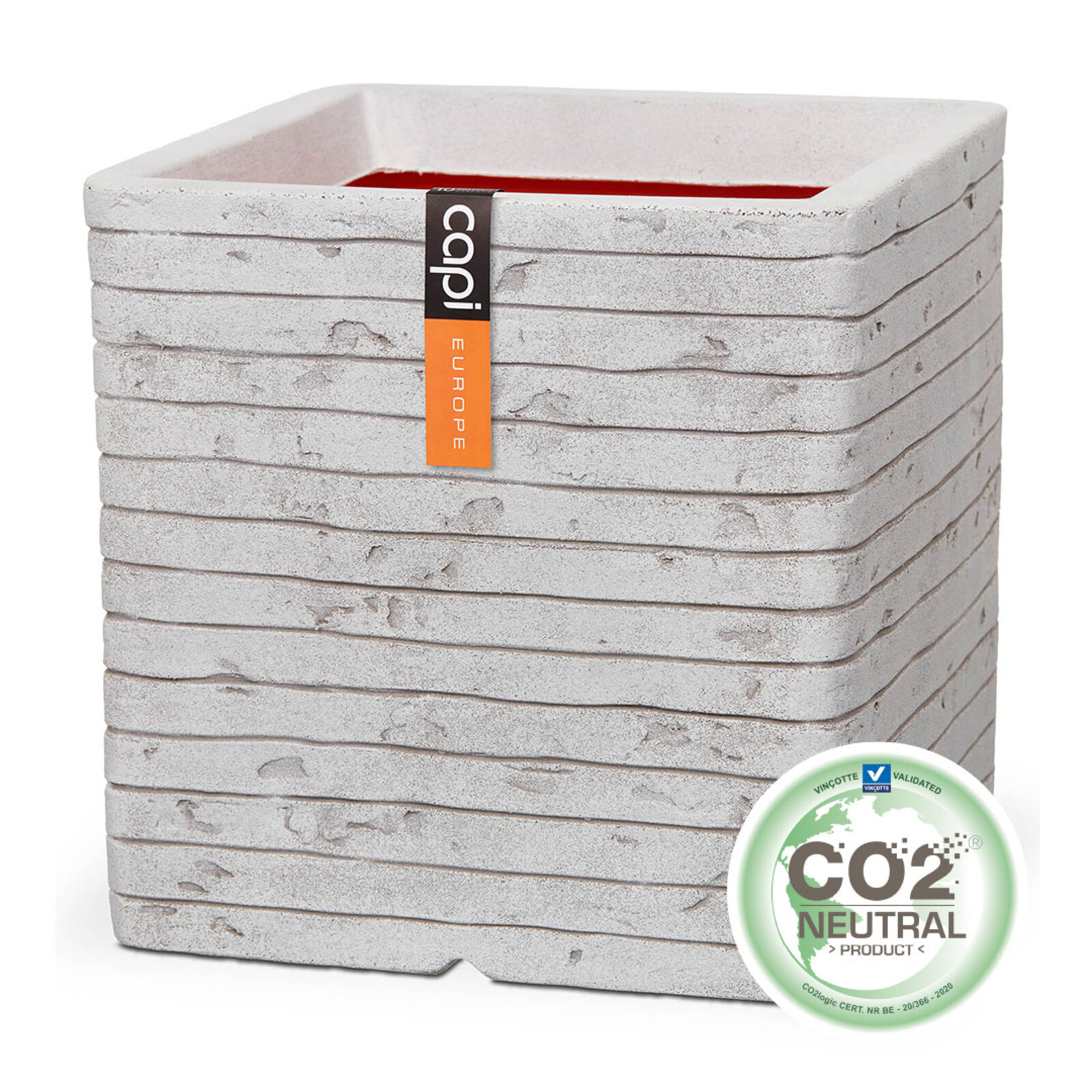 Supergreens Γλάστρα PVC Εκρού CE 30x30x30 εκ.