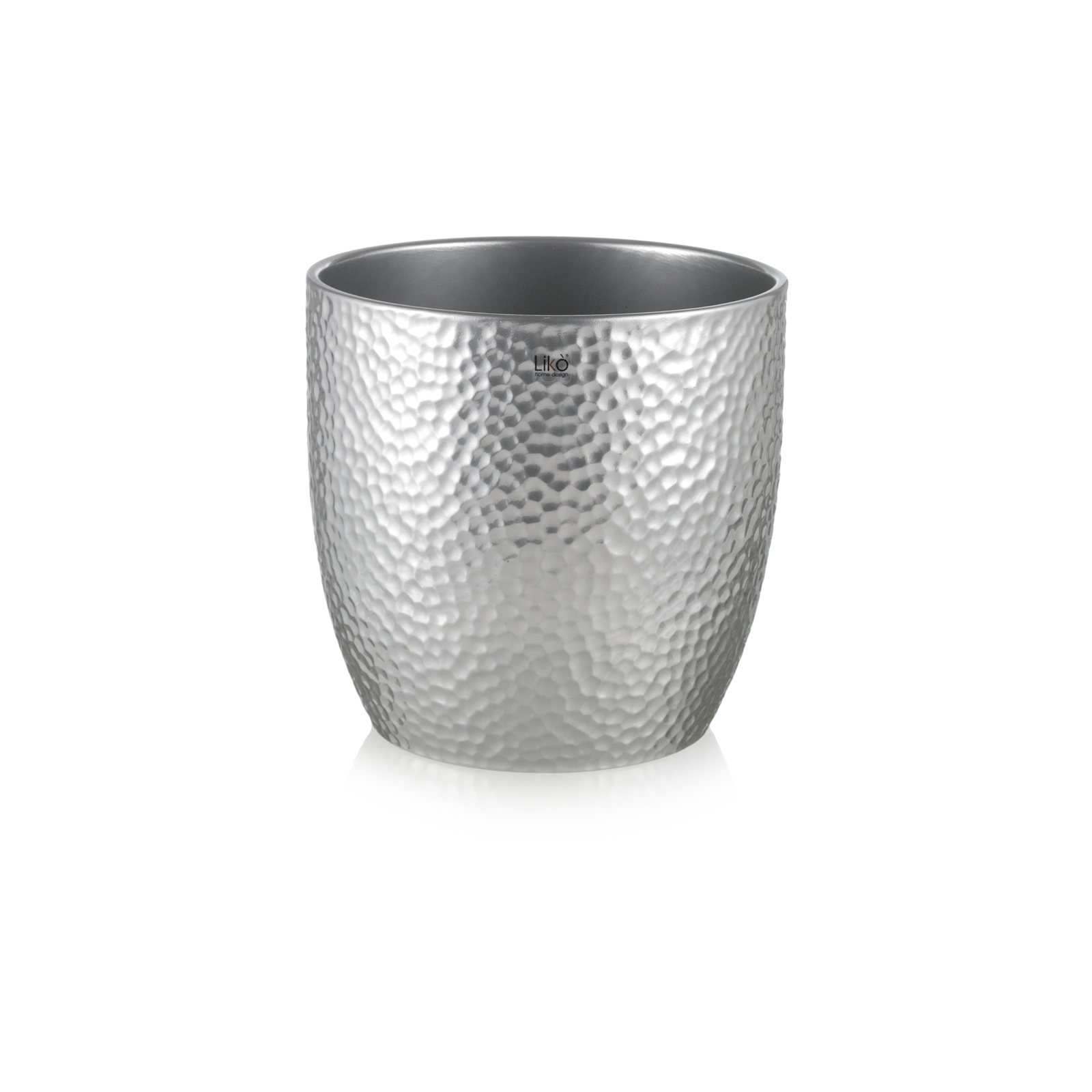 Supergreens Κασπώ Κεραμικό Ασημί 21x21x21 εκ.