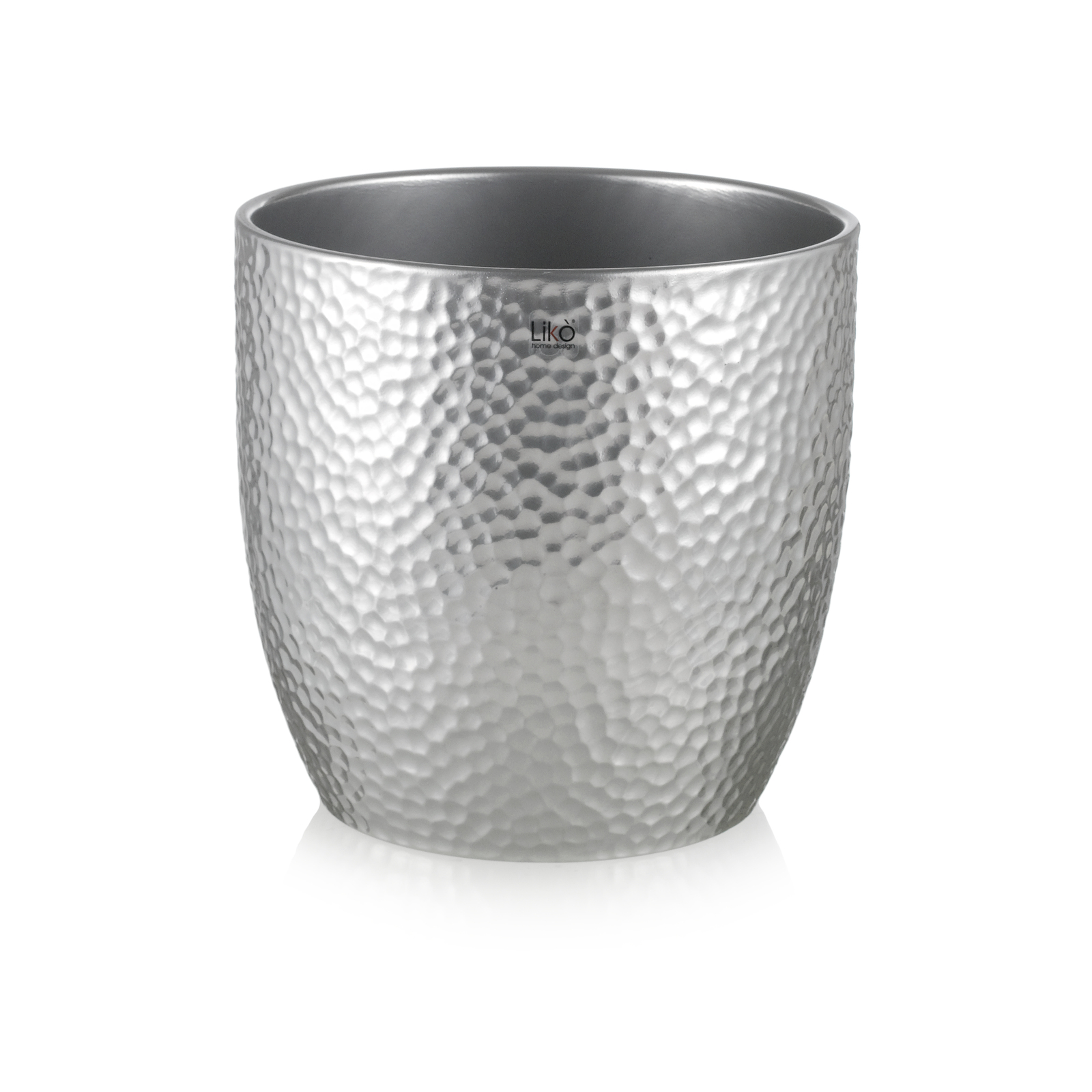 Supergreens Κασπώ Κεραμικό Ασημί 24x24x24 εκ.