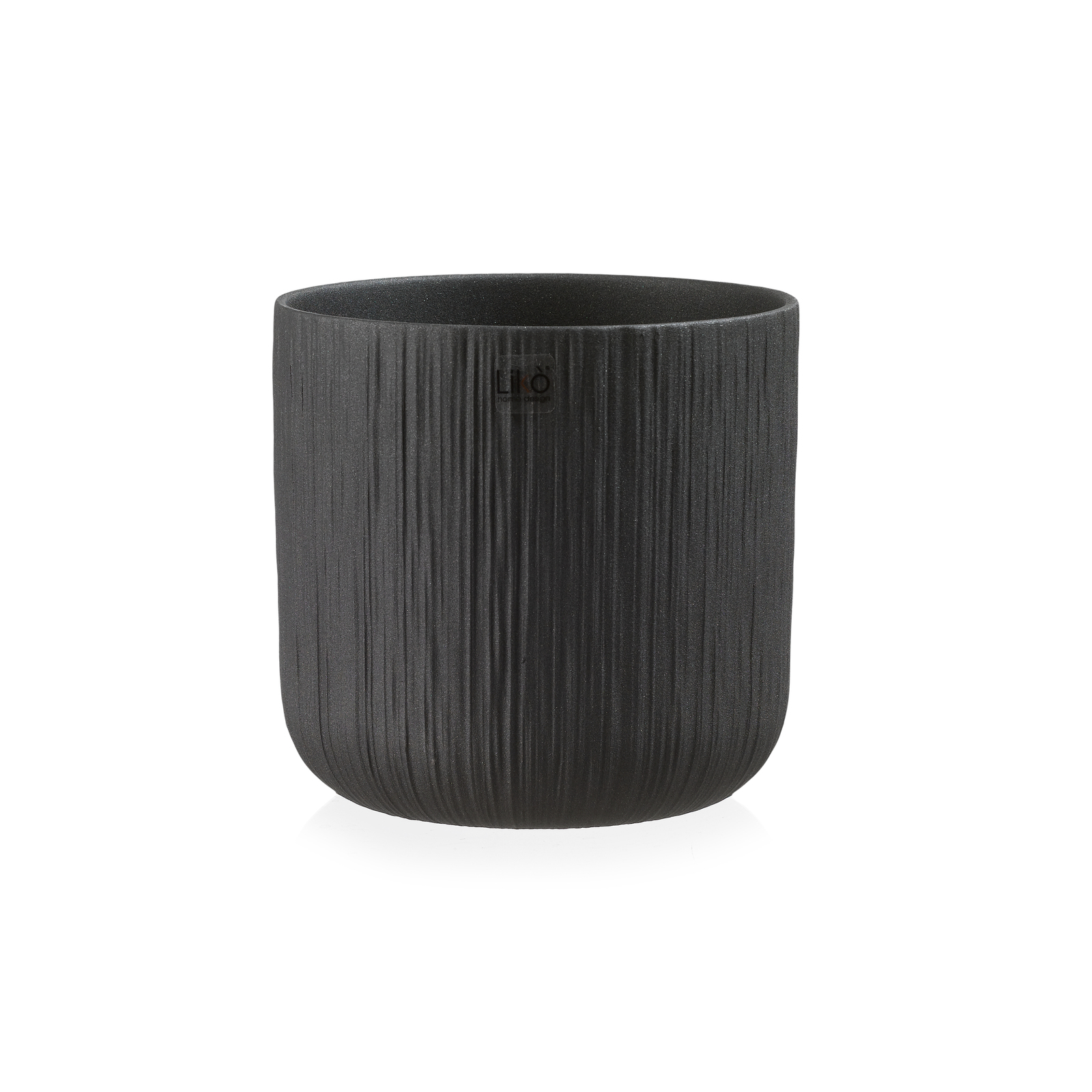 Supergreens Κασπώ Κεραμικό Μαύρο 18,5x18,5x18 εκ.