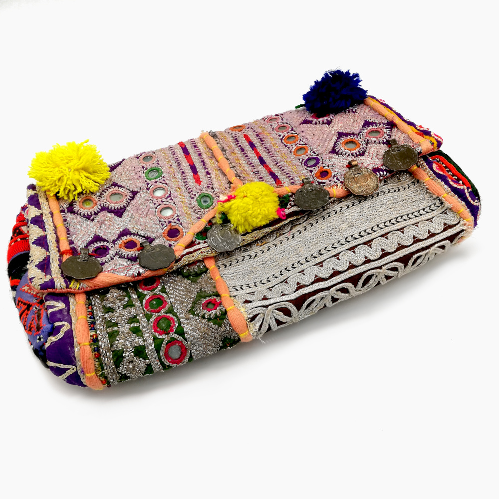 Purple & Pink Bag with Yellow details