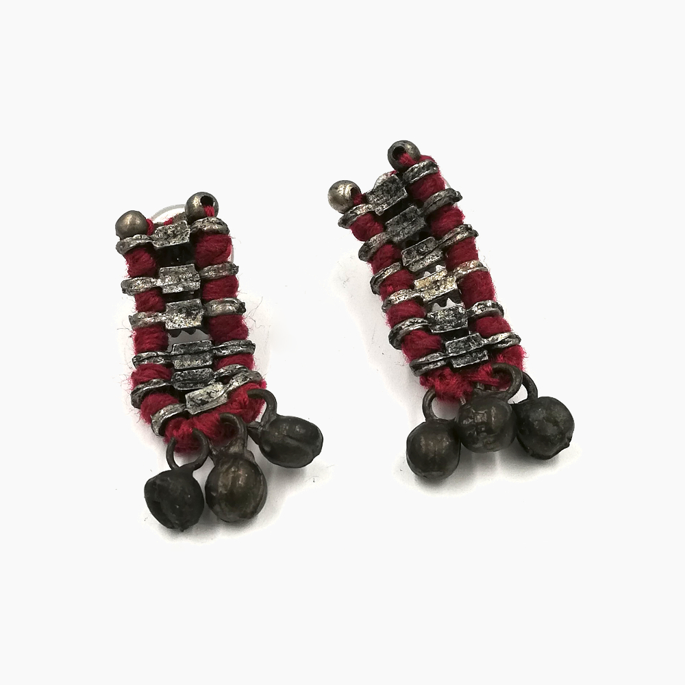 Red with Silver Metal – Short