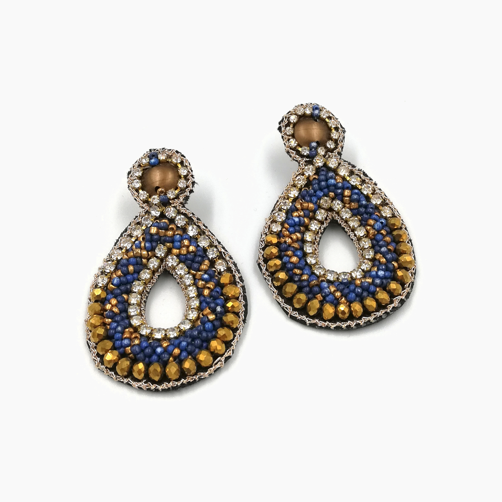 Blue with Golden details